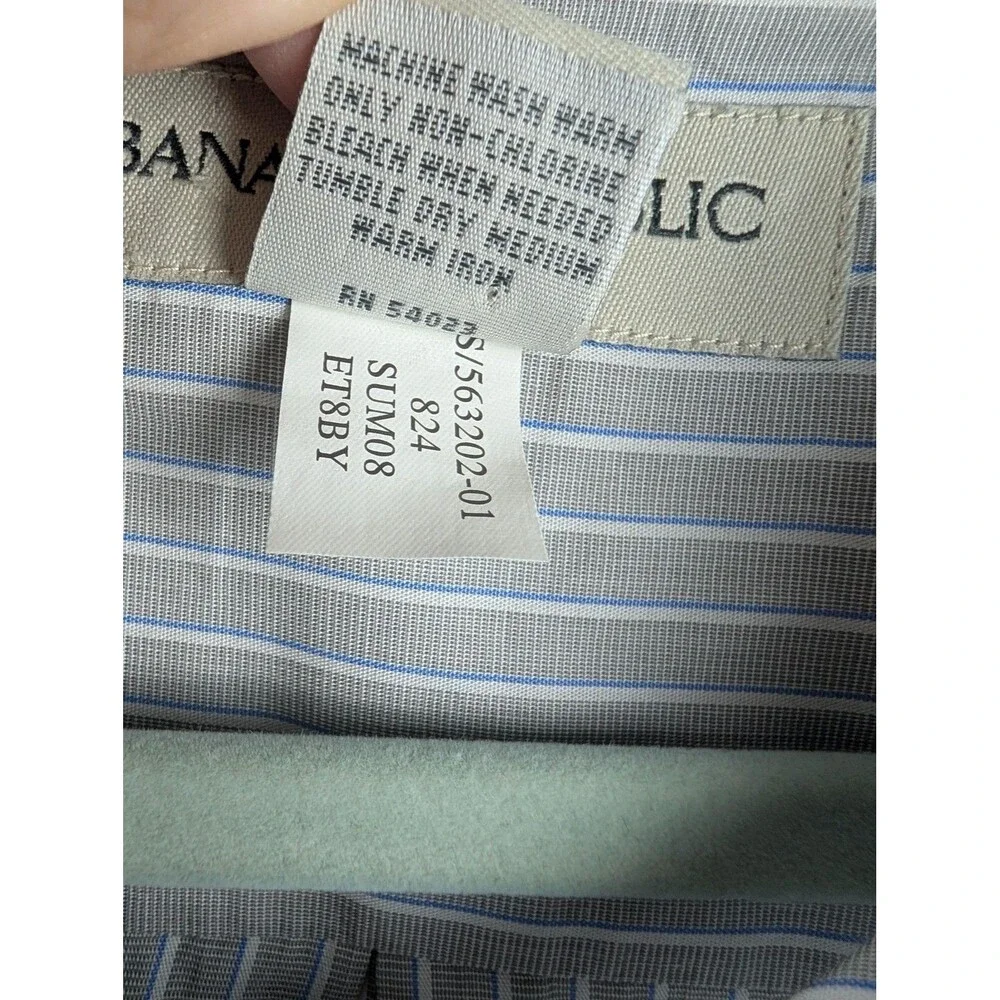 Banana Republic Mens‎ XL Striped Button Up Shirt